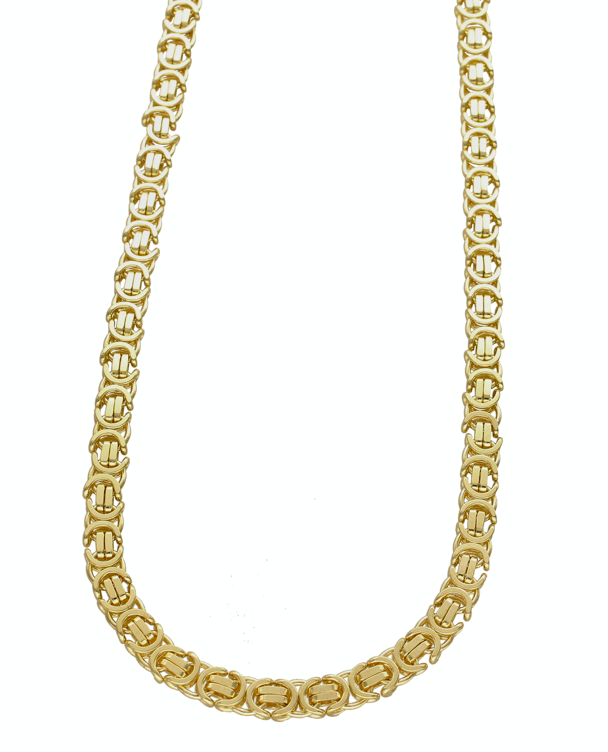 Złoty naszyjnik pr 585 łańcuszek Królewski płaski LA 3448. Złoty naszyjnik królewski. Złoty naszyjnik uniwersalny. Złoty naszyjnik królewski splot. Złoty naszyjnik damski, męski. Złoty naszyjnik na każdą ok (1).png